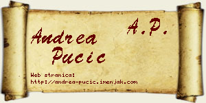 Andrea Pučić vizit kartica